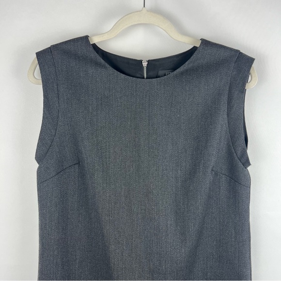 J. Crew Dark Gray Sleeveless Shift Dress Size 6 - Picture 2 of 11